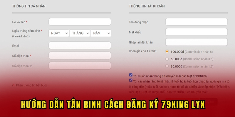 Hướng dẫn tân binh cách thức đăng ký Account mới